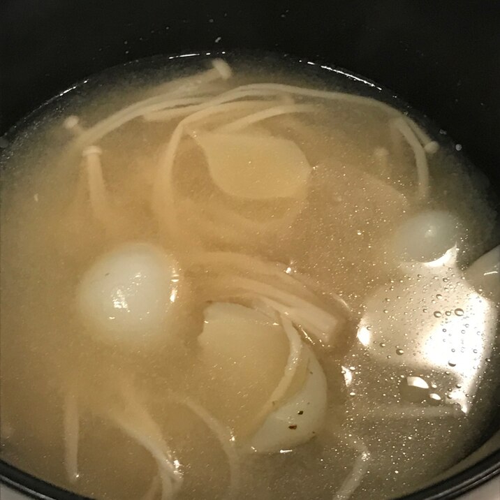 ゆり根とえのきの味噌汁